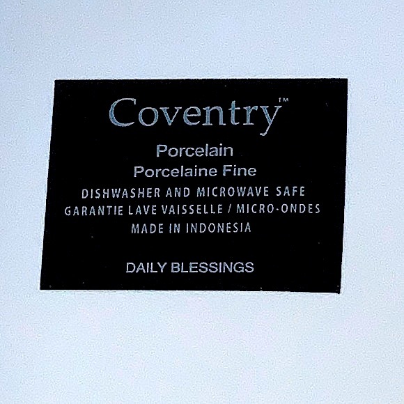 COVENTRY DAILY BLESSINGS DINNER PLATE ROUND 10 3/4TH LUKE 6:31 - Picture 7 of 7